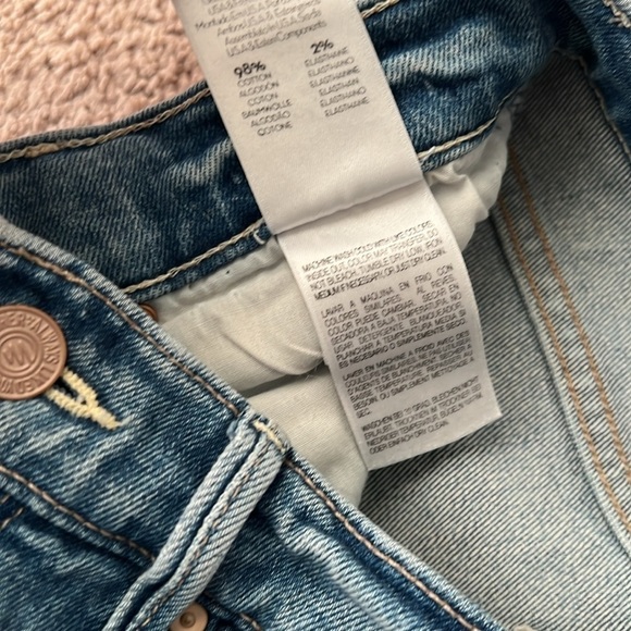 Mother The Pixie Dazzler Ankle Fray Secret Sister Distressed Button Fly Jeans - Picture 8 of 12